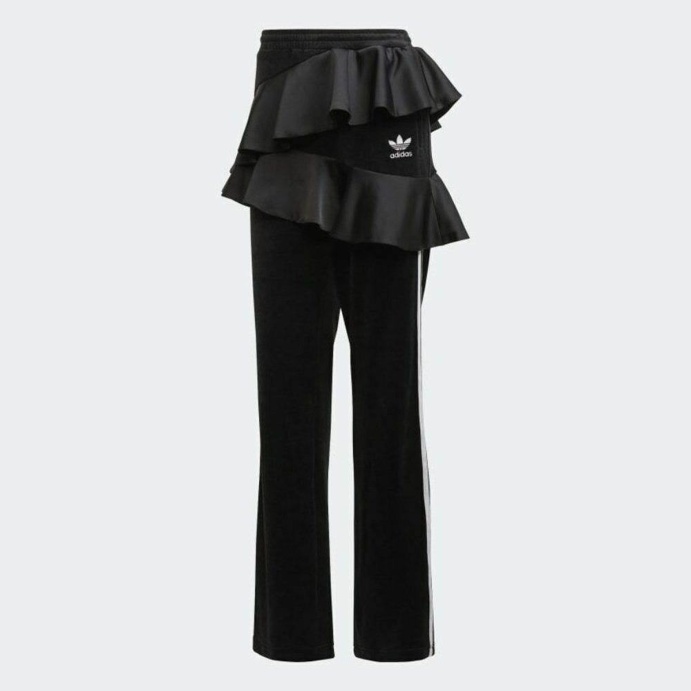 adidas Originals Black Ruffle Track Pants - Picture 2 of 7